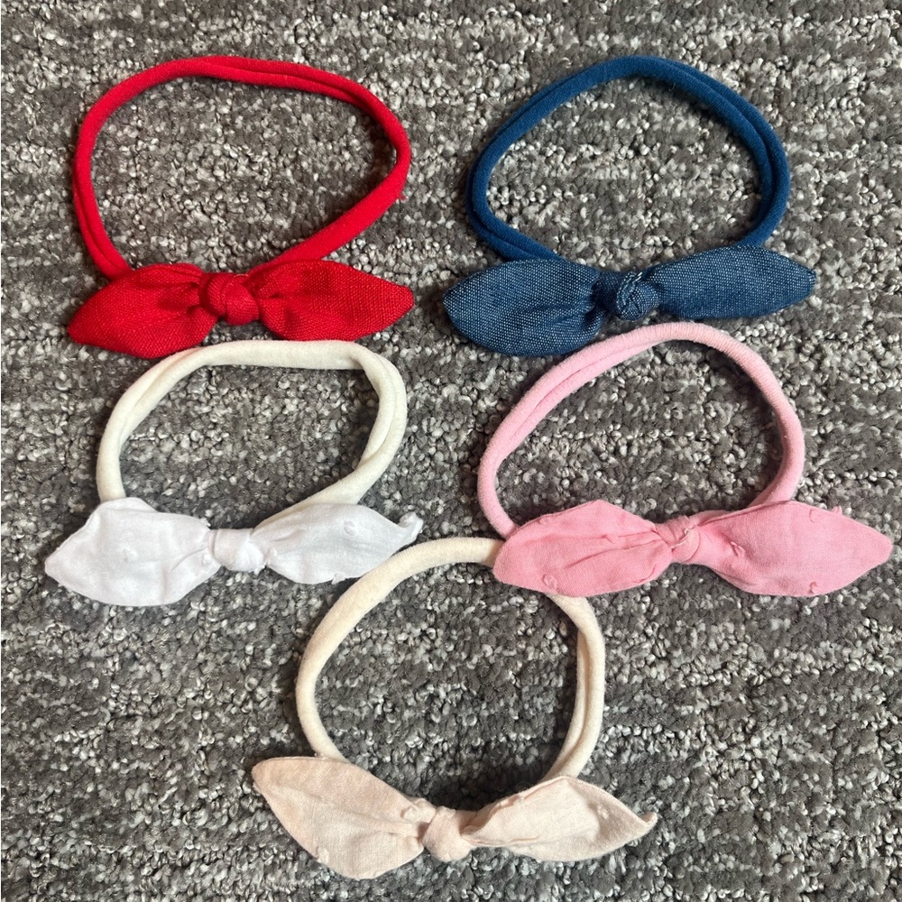 Set of 5 Baby Headband Bows